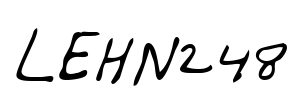LEHN248 Font Image