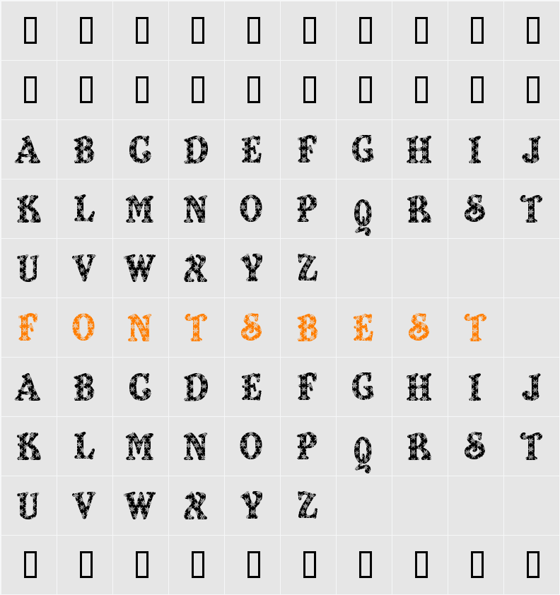 Kiddy Flakey Character Map