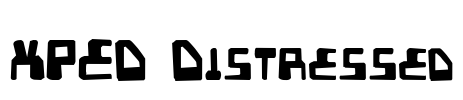 XPED Distressed Font Image