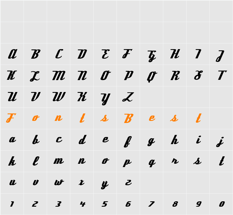 DeftoneStylus Character Map