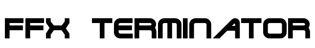 FFX Terminator Font Image