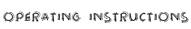 Operating instructions Font Image