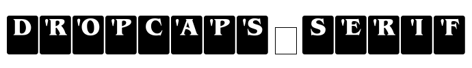 DropCaps-Serif Font Image