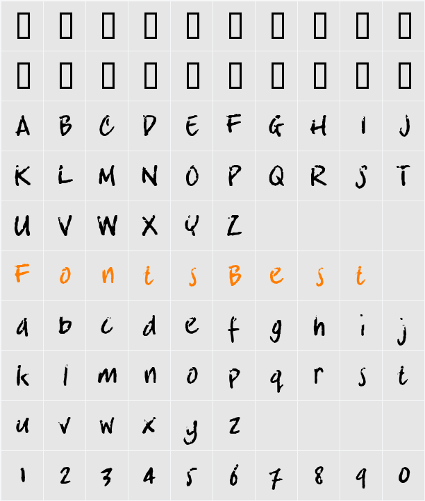crosswordBill Character Map