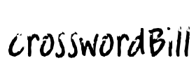 crosswordBill Font Image