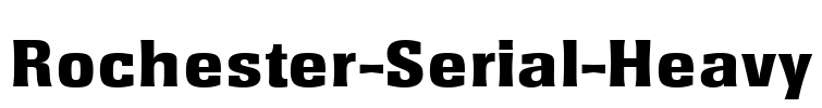 Rochester-Serial-Heavy Font Image
