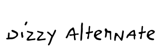 Dizzy Alternate Font Image