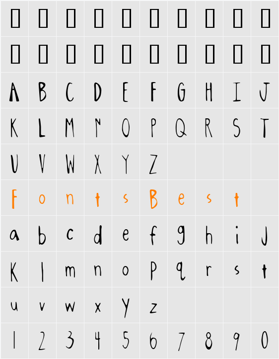 Oxalic Character Map