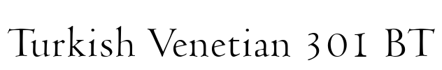 Turkish Venetian 301 BT