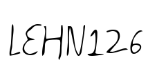 LEHN126 Font Image