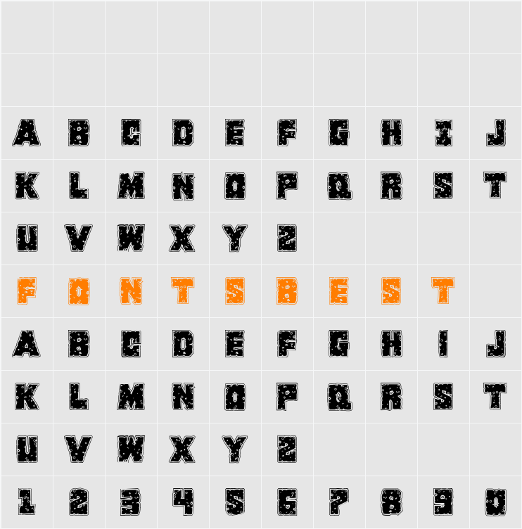 King Commando Riddled Character Map