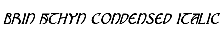 Brin Athyn Condensed Italic