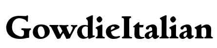 GowdieItalian Font Image