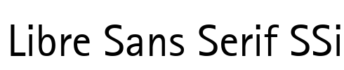 Libre Sans Serif SSi Font Image