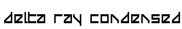 Delta Ray Condensed Font Image