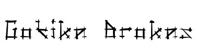 Gotika Brokas Font Image