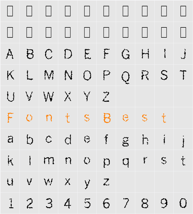 Ozlo Character Map