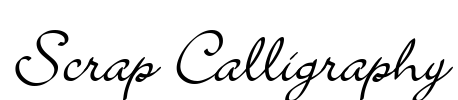 Scrap Calligraphy Font Image