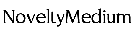 NoveltyMedium Font Image