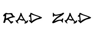 Rad Zad Font Image