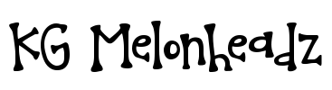KG Melonheadz Font Image