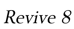 Revive 8 Font Image