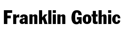 Franklin Gothic Font Image