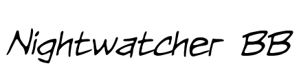 Nightwatcher BB Font Image