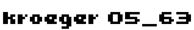 kroeger 05_63 Font Image