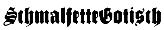 SchmalfetteGotisch