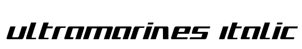 Ultramarines Italic Font Image