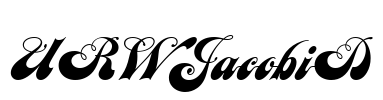 URWJacobiD Font Image