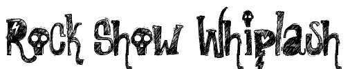 Rock Show Whiplash Font Image