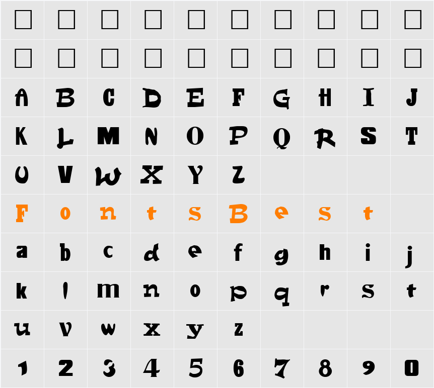 FontSale Character Map