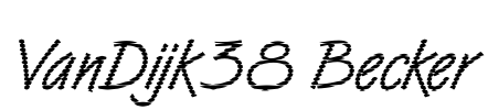VanDijk38 Becker Font Image