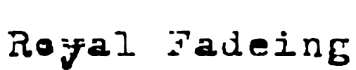 Royal Fadeing Font Image