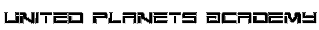 United Planets Academy Font Image