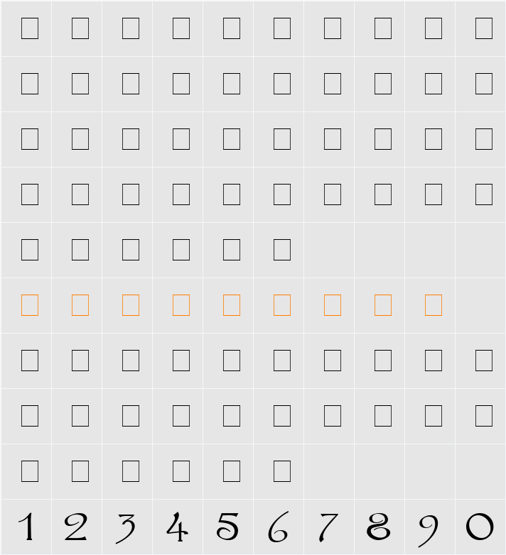 Vityaz Character Map