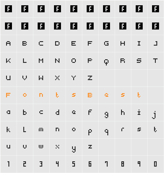 Snap 2 Grid Character Map