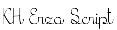 KH Erza Script Font Image