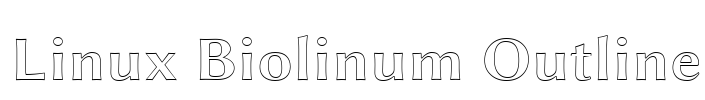 Linux Biolinum Outline Font Image