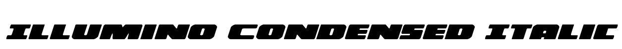 Illumino Condensed Italic Font Image