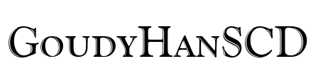 GoudyHanSCD Font Image