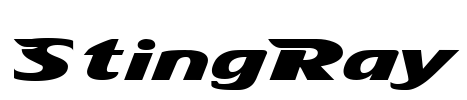 StingRay Font Image