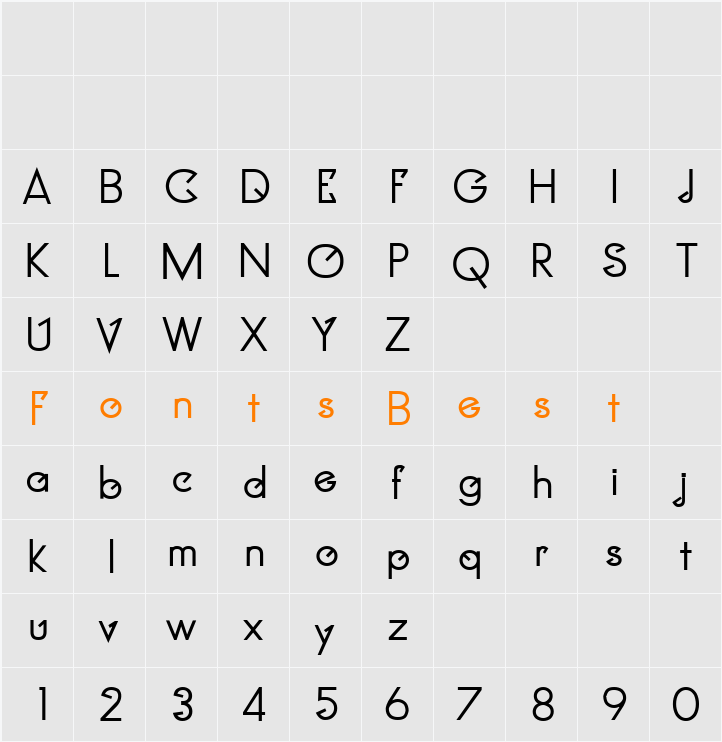 Clocker Character Map