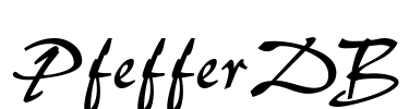 PfefferDB Font Image