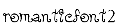 romanticfont2 Font Image