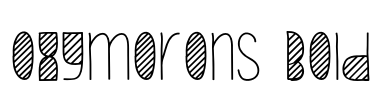 Oxymorons Bold Font Image