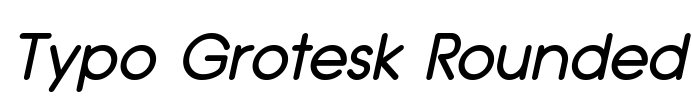 Typo Grotesk Rounded Font Image