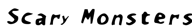 Scary Monsters Font Image